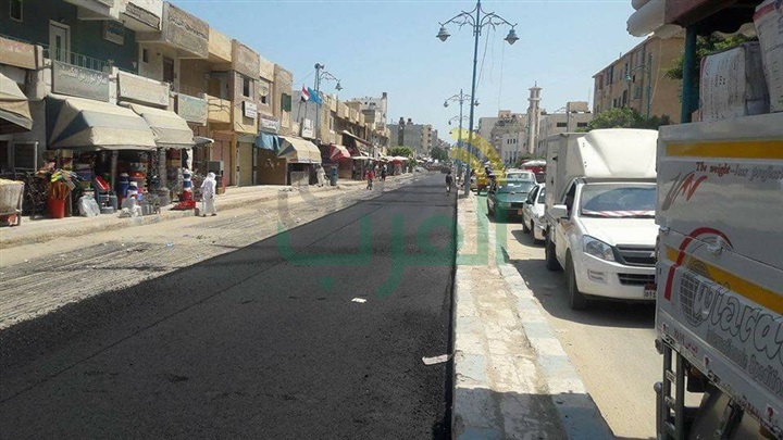 البدء الفعلى فى أعمال التطوير والتجميل بشوارع و ميادين المحافظة