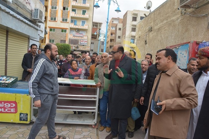 البدء الفعلى فى أعمال التطوير والتجميل بشوارع و ميادين المحافظة