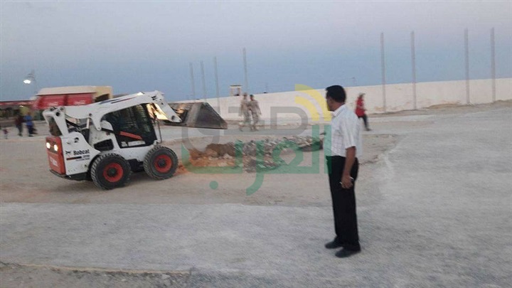 البدء الفعلى فى أعمال التطوير والتجميل بشوارع و ميادين المحافظة