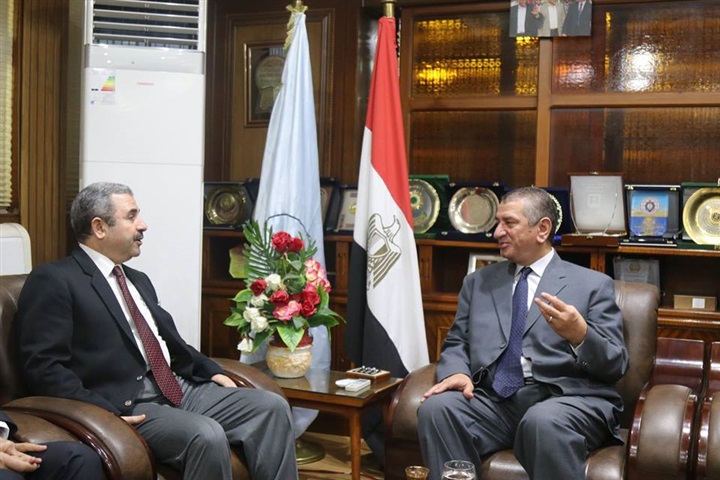 بالصور.. محافظ كفر الشيخ ومدير الأمن يستقبلان نائب رئيس الهيئة العامة للبترول