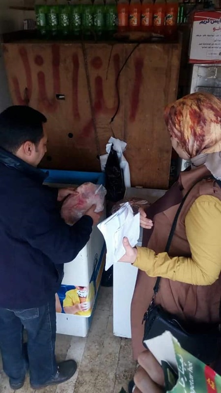 بالصور.. إعدام 249 كيلو لحوم ومنتجات ألبان فاسدة بأسواق كفر الشيخ