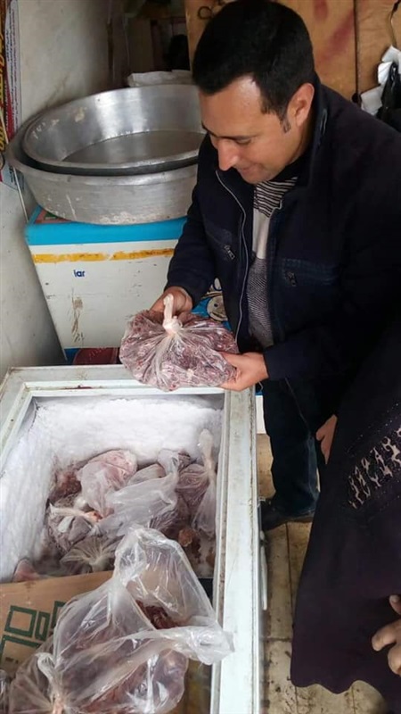 بالصور.. إعدام 249 كيلو لحوم ومنتجات ألبان فاسدة بأسواق كفر الشيخ