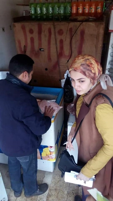 بالصور.. إعدام 249 كيلو لحوم ومنتجات ألبان فاسدة بأسواق كفر الشيخ