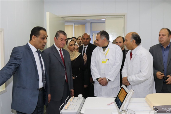 بالصور.. محافظ كفر الشيخ يفتتح وحدة قسطرة القلب والمخ بالمستشفى العام 