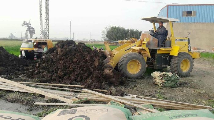 إزالة 57 حالة تعدي على الأراضي الزراعية بالشرقية 