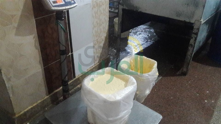 بالصور.. ضبط 235 جوال ملح فاسد وطن جبنة مجهولة المصدر بكفر الشيخ