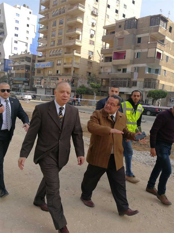 محافظ القاهرة يتفقد أعمال تطوير محور عباس العقاد