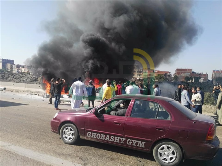 بالصور.. التفاصيل الكاملة لتفحم أتوبيس الإسكندرية