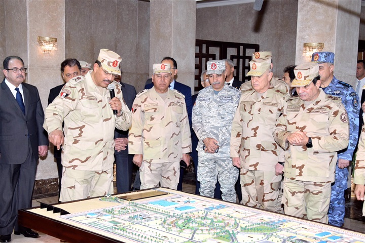 السيسي يفتتح قيادة قوات ​شرق القناة لمكافحة الإرهاب 
