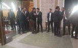 سيف زاهر وسليمان يشاركان في عزاء والدة الاعلامى إبراهيم فايق مقدم برنامج 
