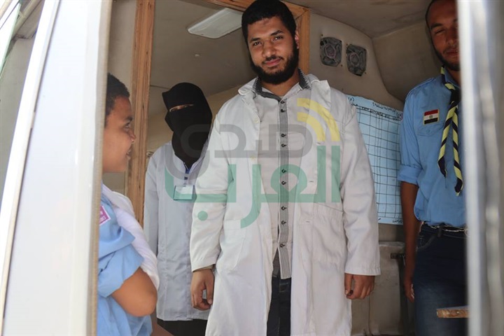 بالفيديو والصور.. تجربة محاكاة حية لإجلاء مصابين في حادث حريق بمشروع " صقر 25 " بكفر الشيخ
