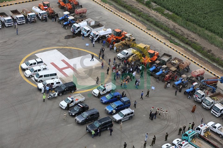 بالصور.. محافظ كفر الشيخ يشهد محاكاة مشروع "صقر 25" بمشاركة 135 معدة لمواجهة الكوارث 