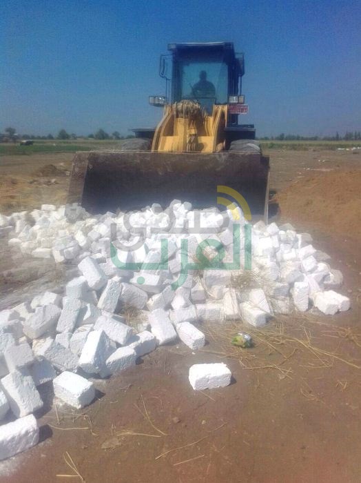 إزالة 25 حالة تعدى بالبناء المخالف على الأراضى الزراعية بالشرقية 