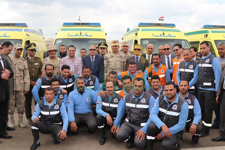 بالصور.. محافظ كفر الشيخ يشهد محاكاة مشروع "صقر 25" بمشاركة 135 معدة لمواجهة الكوارث 