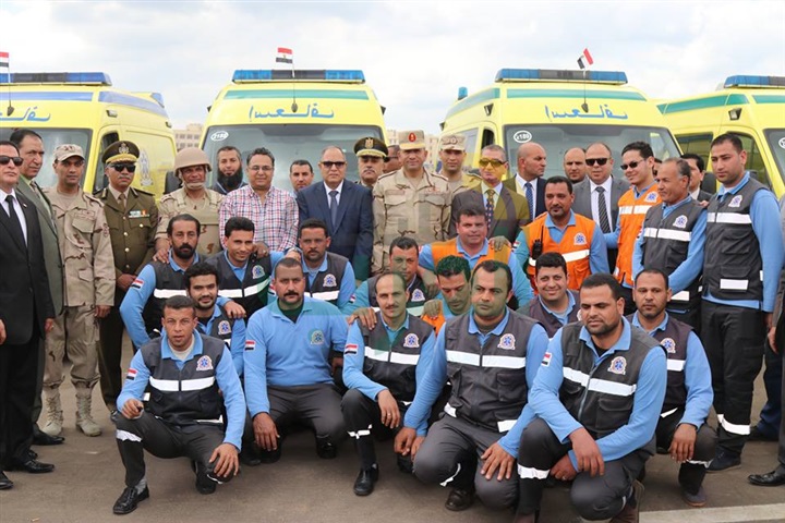 بالصور.. محافظ كفر الشيخ يشهد محاكاة مشروع "صقر 25" بمشاركة 135 معدة لمواجهة الكوارث 