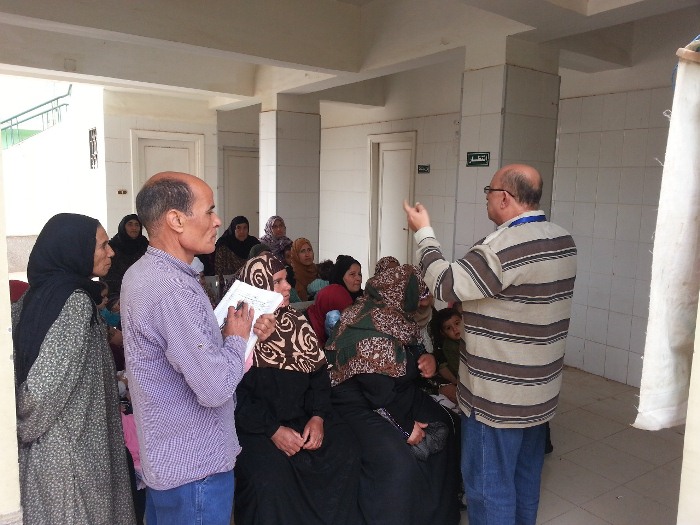 قافلة طبية توقيع الكشف الطبي المجاني علي ١٨٦٦ مريض بقرية القصاصين شرق مركز الحسينية