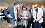وزير الثقافة تفتتح قاعات الفنون والموسيقي والمكفوفين فى دار الكتب