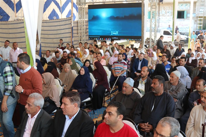 بالصور.. محافظ كفر الشيخ يطلق الحملة القومية لترشيد استهلاك المياه من قرية إسحاقة