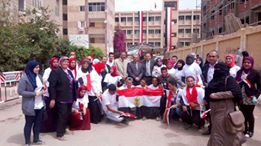 طلاب جامعة كفر الشيخ يدلون بأصواتهم في العرس الديمقراطي   