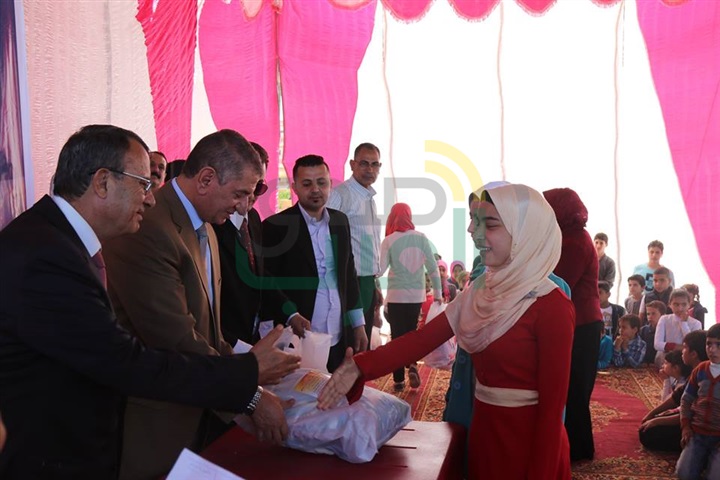 بالفيديو والصور..  محافظ كفر الشيخ يكرم 750 يتيم بمؤسسة تسنيم بالبرلس