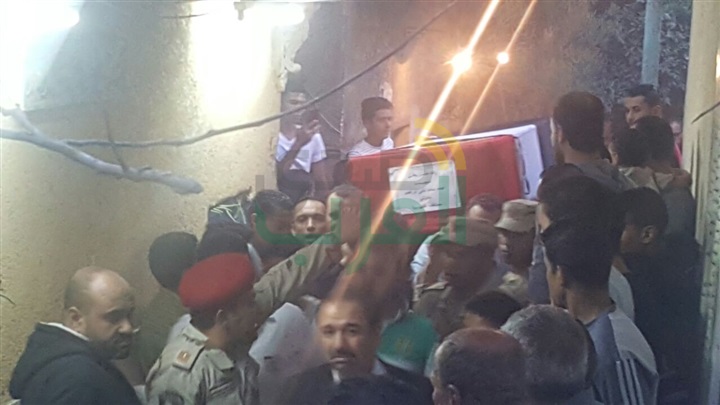 بالصور..تشييع جنازة شهيد العملية الشاملة بمسقط رأسه فى طوخ