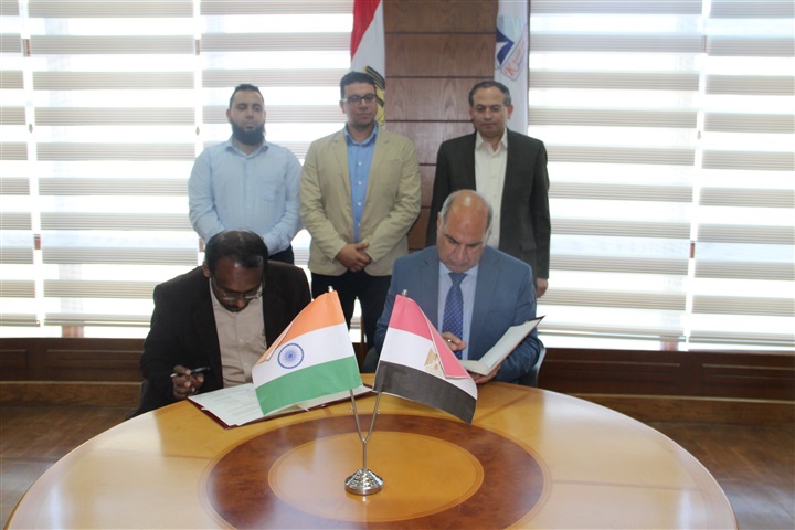 بالصور.. بروتوكول تعاون بين جامعة كفرالشيخ والمعهد الهندي التكنولوجي غاواهاني  