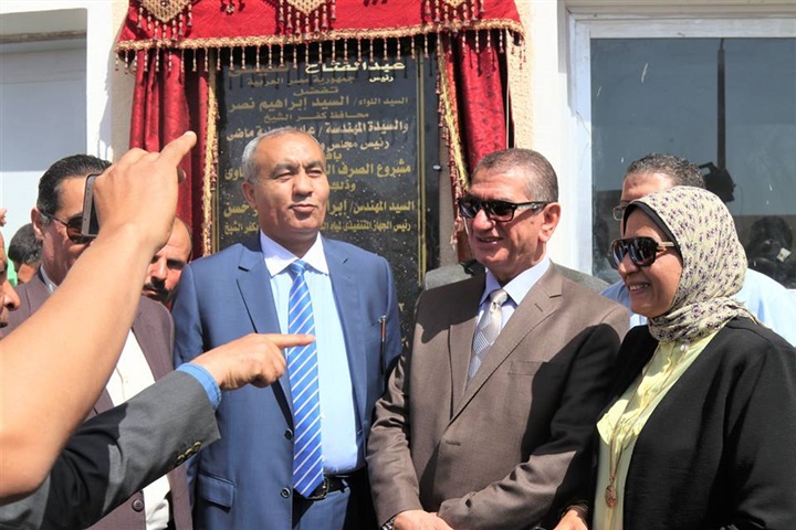 بالصور..محافظ كفر الشيخ يفتتح محطة صرف  "النشاوي" بالحامول