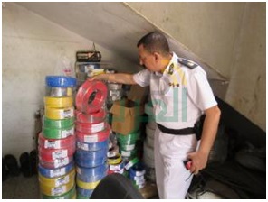 ضبط 3 خطوط لإنتاج المنظفات والألبان ومصنع أسلاك كهربائية بدون ترخيص