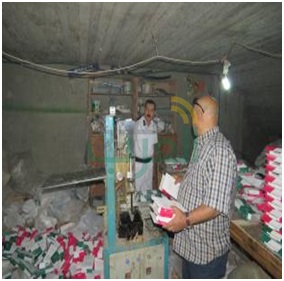 ضبط 3 خطوط لإنتاج المنظفات والألبان ومصنع أسلاك كهربائية بدون ترخيص