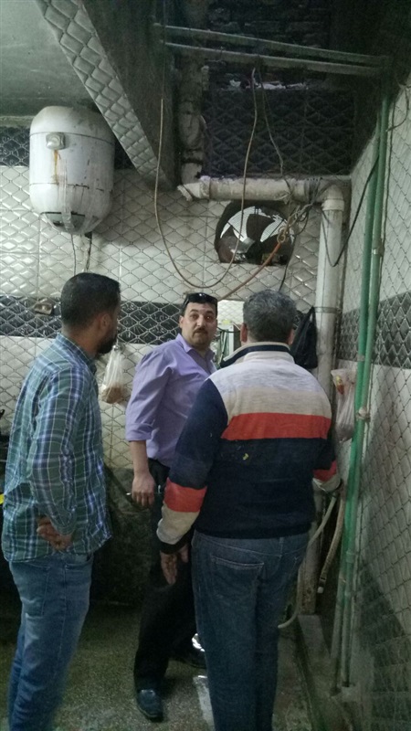 إعدام طن منتجات لحوم والبان فاسدة بالخانكة   