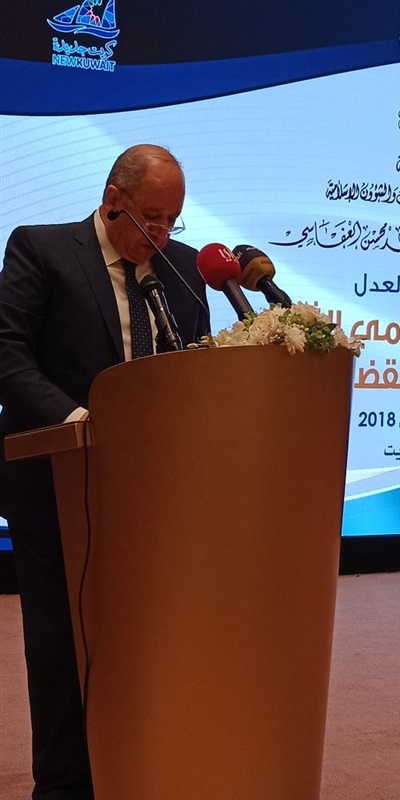 بالصور.. رئيس مجلس الدولة يشارك فى الملتقى الثالث حول التحكيم فى العقود الإدارية بالكويت