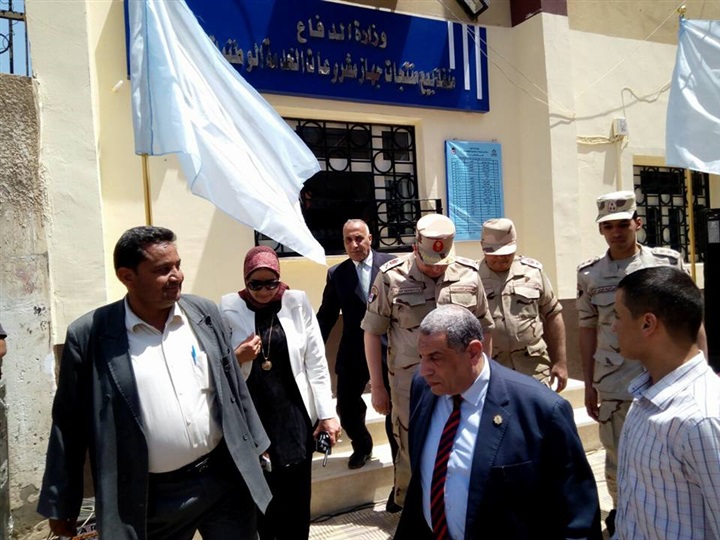 بالصور...محافظ كفر الشيخ يتابع تجهيزات منفذ "مشروعات الخدمة الوطنية" بالحامول