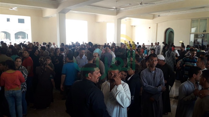 كنيسة الإيمان والوطن بقرية العور بسمالوط تستقبل رفات شهداء ليبيا 