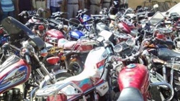 ضبط دراجة نارية مخالفة