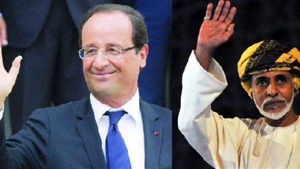 هولاند والسلطان قابوس