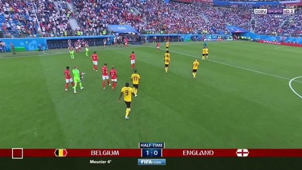 مباراة بلجيكا وانجلترا