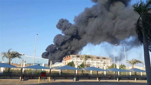 حريق مصنع مستحضرات