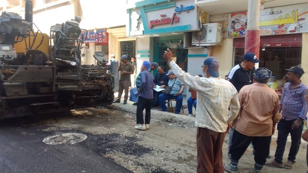 بدء أعمال رصف شارع