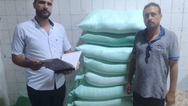 ضبط 36 شيكارة دقيق