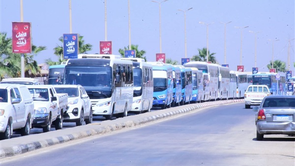 مسيرة بالحافلات