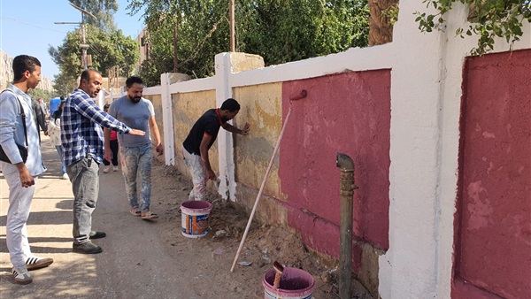 بدء أعمال دهان وتجميل