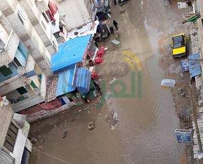 بالصور.. الإسكندرية تغرق في مياه الأمطار
