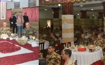 وزير الدفاع يتناول الإفطار مع مقاتلي الجيش الثالث الميداني ورجال الوحدات الخاصة  