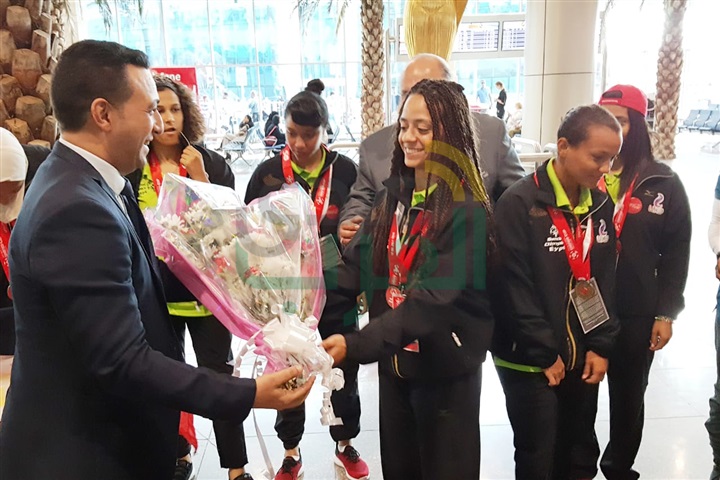 "التضامن" تستقبل بعثة المنتخب المصري للكرة النسائية للأولمبياد الخاص بالورود