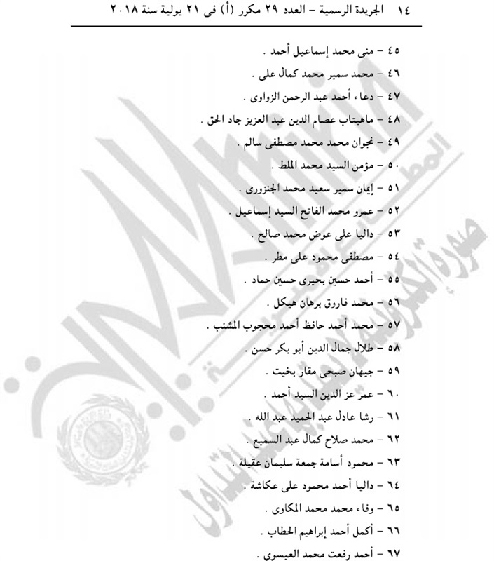 بالأسماء.. الجريدة الرسمية تنشر موافقة الرئيس على حركة ترقيات هيئة النيابة الإدارية