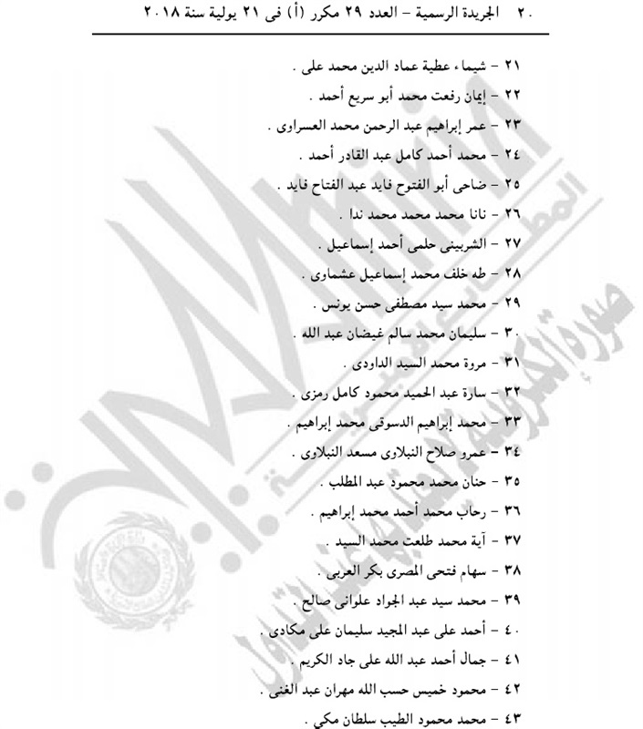 بالأسماء.. الجريدة الرسمية تنشر موافقة الرئيس على حركة ترقيات هيئة النيابة الإدارية