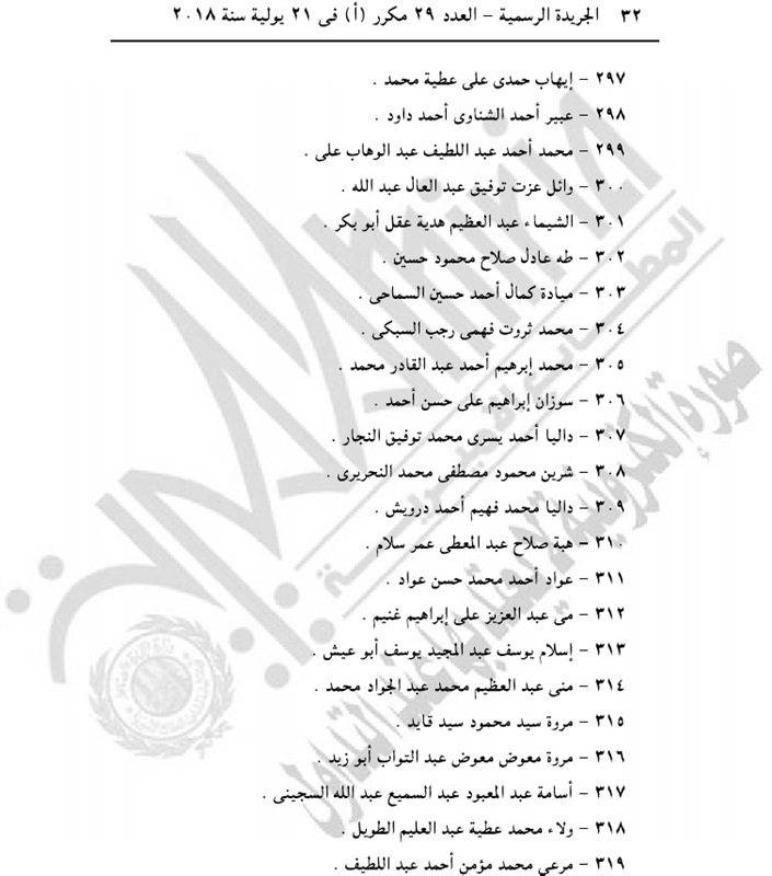 بالأسماء.. الجريدة الرسمية تنشر موافقة الرئيس على حركة ترقيات هيئة النيابة الإدارية