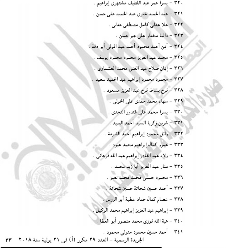 بالأسماء.. الجريدة الرسمية تنشر موافقة الرئيس على حركة ترقيات هيئة النيابة الإدارية