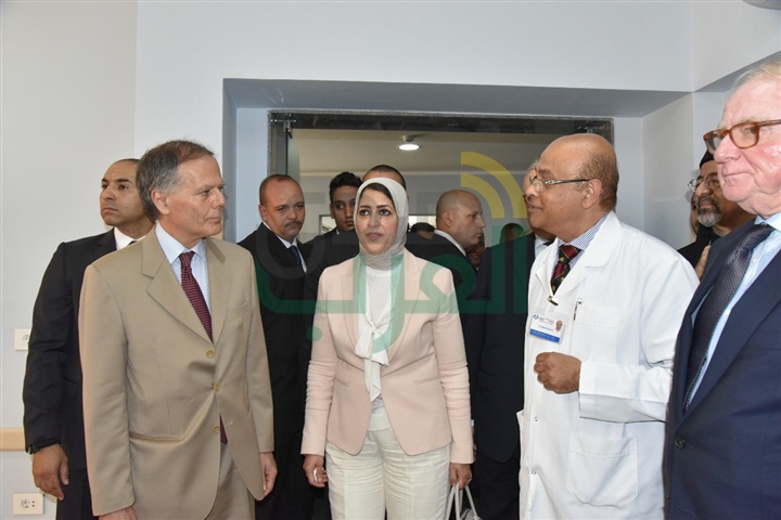 وزيرة الصحة تفتتح تطوير العيادات الخارجية للمستشفى الإيطالي
