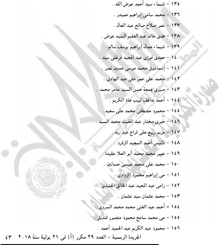 بالأسماء.. الجريدة الرسمية تنشر موافقة الرئيس على حركة ترقيات هيئة النيابة الإدارية